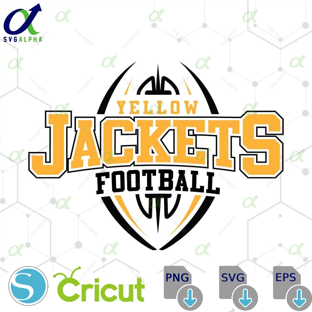 Yellow Jackets Mascot Svg Png Yellow Jackets Football Svg Varsity Yellow Jackets Shirt School Spirit Mascot Svg Football Mom Svg